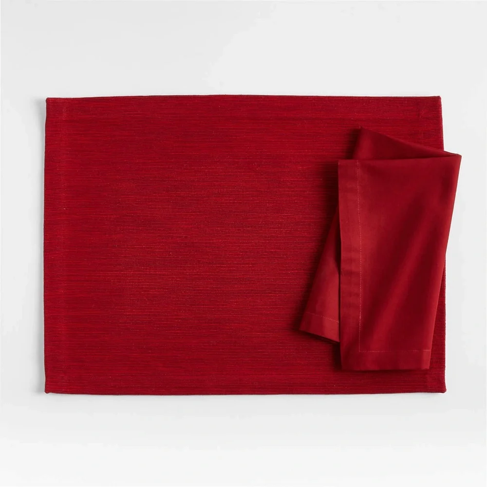 Crate and Barrel Gala Napkin- Red